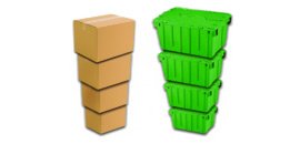 Cardboard & Eco-friendly Plastic Moving Boxes